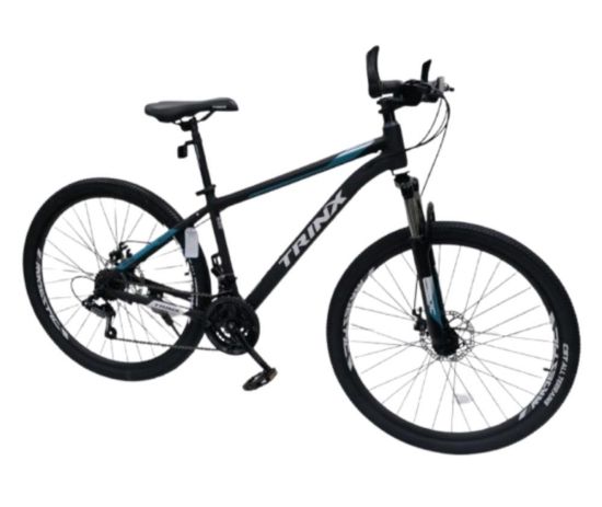 صورة دراجة المنيوم رياضية مقاس 27.5 - أسود مع أزرق